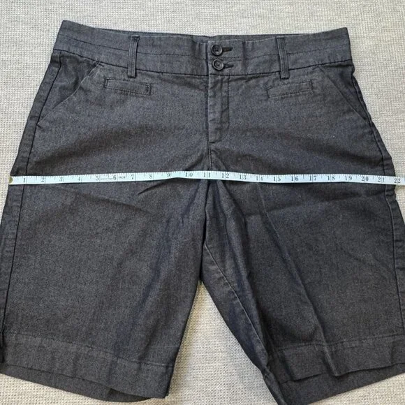 Lee Womens Blue Just Below The Waist Bermuda Style Shorts High Rise Size 12M - Picture 8 of 12